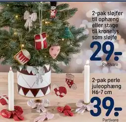 REMA 1000 2-pak sløjfer til ophæng eller stage til kronelys som sløjfe, DKK 29 tilbud