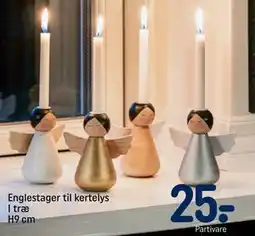 REMA 1000 Englestager til kertelys I træ H9 cm, DKK 25 tilbud