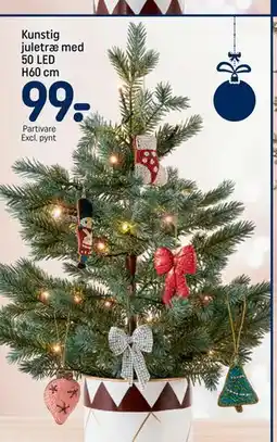 REMA 1000 Kunstig juletræ med 50 LED H60 cm, DKK 99 tilbud