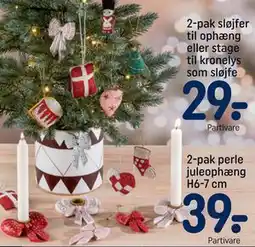 REMA 1000 2-pak perle juleophæng H6-7 cm, DKK 39 tilbud
