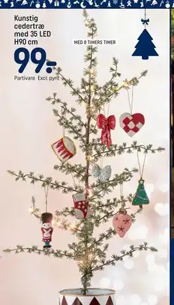 REMA 1000 Kunstig cedertræ med 35 LED H90 cm, DKK 99 tilbud