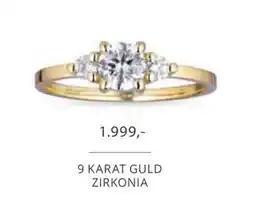 Vibholm 9 KARAT GULD ZIRKONIA, DKK 1999 tilbud