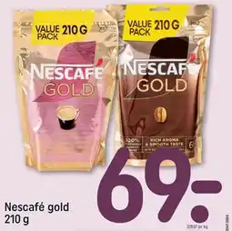 REMA 1000 Nescafé gold 210 g, DKK 69 tilbud