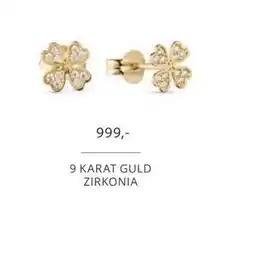 Vibholm 9 KARAT GULD ZIRKONIA, DKK 999 tilbud