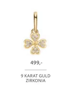 9 KARAT GULD ZIRKONIA, DKK 499