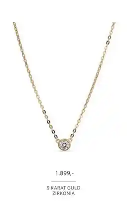 Vibholm 9 KARAT GULD ZIRKONIA, DKK 1899 tilbud