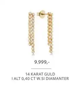 Vibholm 14 KARAT GULD I ALT 0,40 CT W.SI DIAMANTER, DKK 9999 tilbud