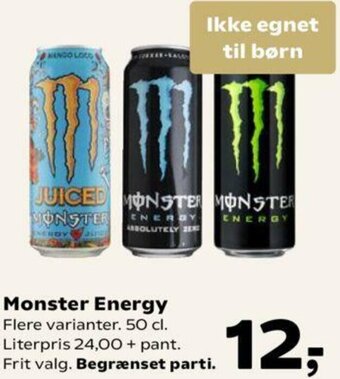 SuperBrugsen Monster Energy tilbud