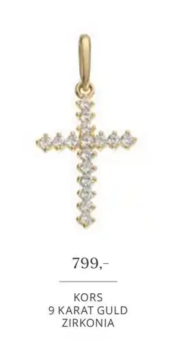 Vibholm KORS 9 KARAT GULD ZIRKONIA, DKK 799 tilbud