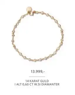 Vibholm 14 KARAT GULD I ALT 0,60 CT W.SI DIAMANTER, DKK 13999 tilbud