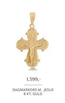 Vibholm DAGMARKORS M. JESUS 8 KT. GULD, DKK 1599 tilbud