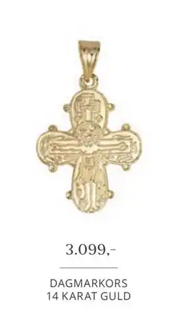 Vibholm DAGMARKORS 14 KARAT GULD, DKK 3099 tilbud