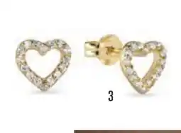 Vibholm Ørestikker m. hjerte - 9 kt, DKK 1299 tilbud