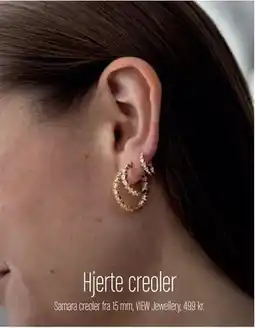 Vibholm Hjerte creoler, DKK 499 tilbud