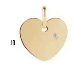 Vibholm ID-plade hjerte vedhæng, 0,005 ct, DKK 999 tilbud