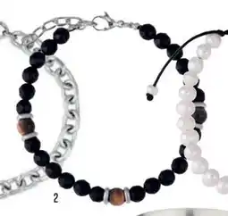 Vibholm Armbånd m. sort agat og tigerøje, DKK 249 tilbud