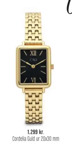 Vibholm Cordelia Guld ur 20x30 mm, DKK 1299 tilbud