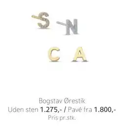 Vibholm Bogstav Ørestik, DKK 1275 tilbud