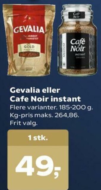 SuperBrugsen Gevalia Eller Cafe Noir Instant tilbud