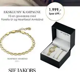 Vibholm aveæske med Fiorella Ur og Heartbeat Armbånd, DKK 1999 tilbud