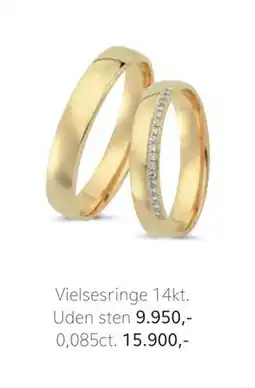 Vibholm Vielsesringe 14kt tilbud