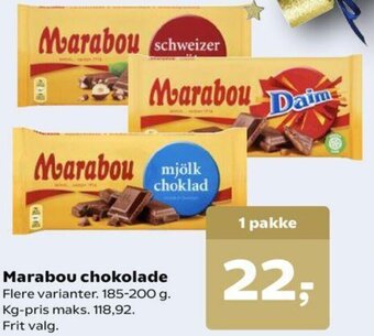 SuperBrugsen Marabou Chokolade tilbud