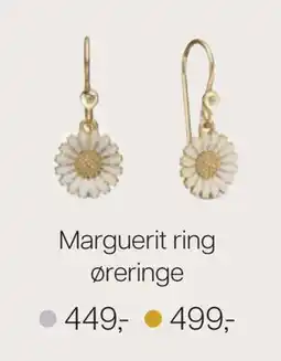 Vibholm Marguerit ring øreringe tilbud