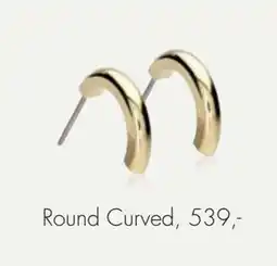Vibholm Round Curved Earrings, DKK 539 tilbud