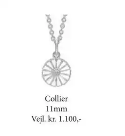 Vibholm Collier 11mm Vejl. kr. 1.100,-, DKK 1100 tilbud