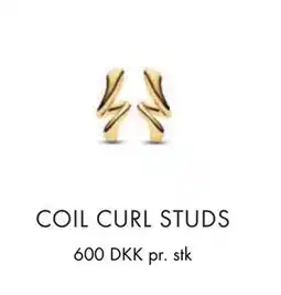 Vibholm COIL CURL STUDS, DKK 600 tilbud