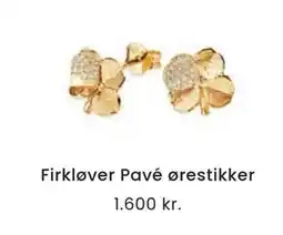 Vibholm Firkløver Pavé ørestikker, DKK 1600 tilbud