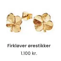 Vibholm Firkløver ørestikker, DKK 1100 tilbud