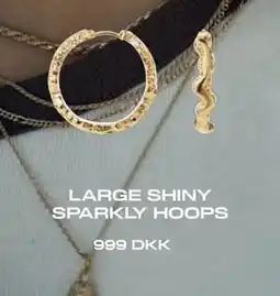 Vibholm LARGE SHINY SPARKLY HOOPS, DKK 999 tilbud
