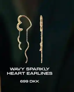 Vibholm WAVY SPARKL Y HEART EARLINES, DKK 699 tilbud