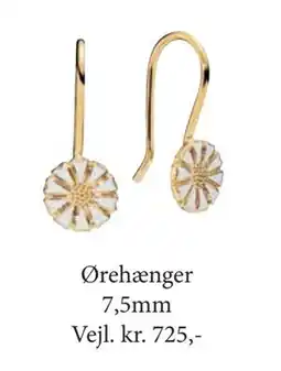 Vibholm Ørehænger 7,5mm, DKK 725 tilbud