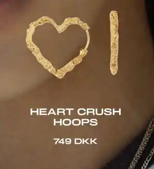 Vibholm HEART CRUSH HOOPS, DKK 749 tilbud