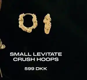 Vibholm SMALL LEVITATE CRUSH HOOPS, DKK 599 tilbud