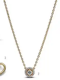 Vibholm Round Pavé Halo halskæde, DKK 999 tilbud