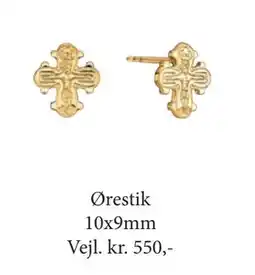 Vibholm Ørestik 10x9mm., DKK 550 tilbud