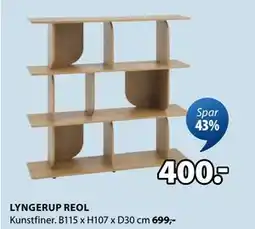 JYSK LYNGERUP REOL, DKK 400 tilbud