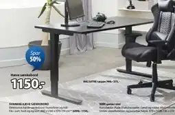 JYSK SVANEKE HÆVE SÆNKEBORD, DKK 1150 tilbud