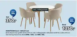 JYSK MARSTRAND bord, DKK 1350 tilbud