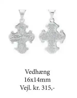 Vibholm Vedhæng 16x14mm, DKK 315 tilbud