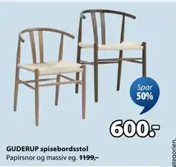 JYSK GUDERUP spisebordsstol, DKK 600 tilbud