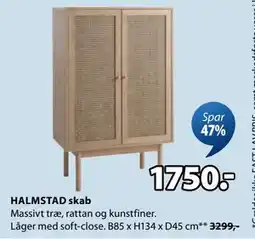 JYSK HALMSTAD skab, DKK 1750 tilbud