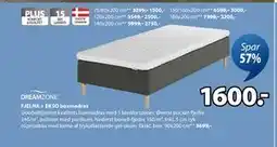 JYSK FJELNA + EKSO boxmadras, DKK 1600 tilbud