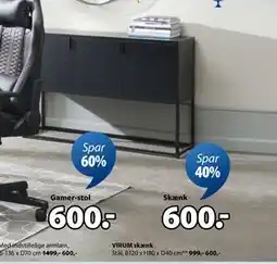 JYSK VIRUM skænk, DKK 600 tilbud