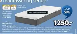 JYSK EIMA springmadras, DKK 1250 tilbud