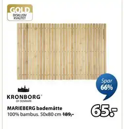 JYSK MARIEBERG bademåtte, DKK 65 tilbud