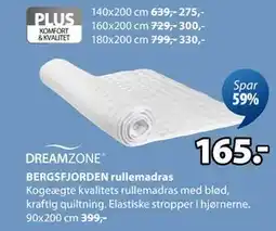JYSK BERGSFJORDEN rullemadras tilbud